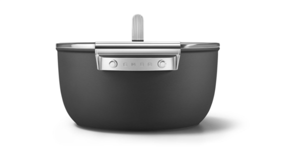 Coockware Siyah Tencere Cam Kapaklı 24 cm