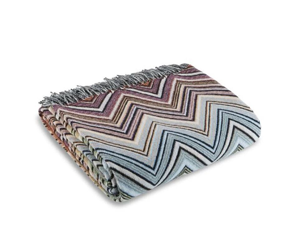 Siyah Çok Renkli Koltuk Şalı 130 x 190 cm