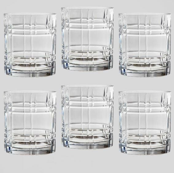 RCR Any 6'lı Viski Bardağı Seti 340 ml