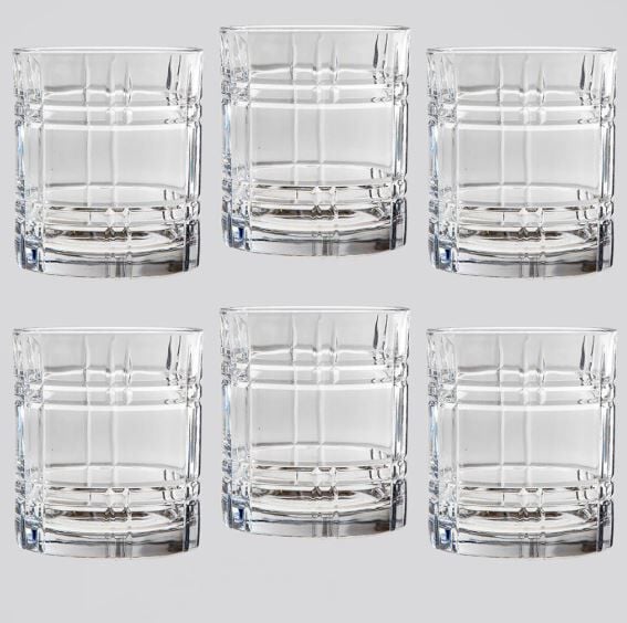 RCR Any 6'lı Viski Bardağı Seti 340 ml