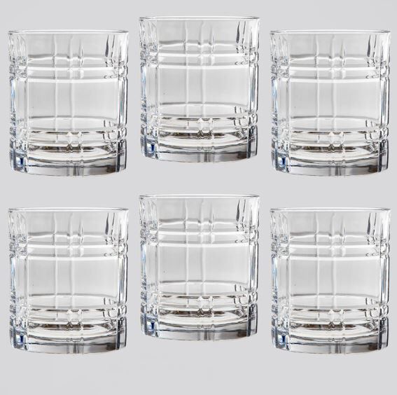 RCR Any 6'lı Viski Bardağı Seti 340 ml