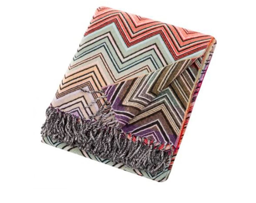 Turuncu Çok Renkli Koltuk Şalı 130x190 cm