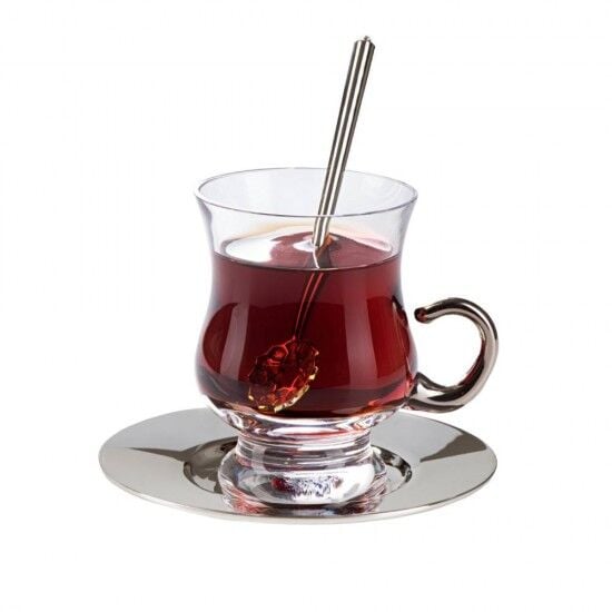 TİRYAKİ ÇAY TAKIMI GÜMÜŞ 2Lİ