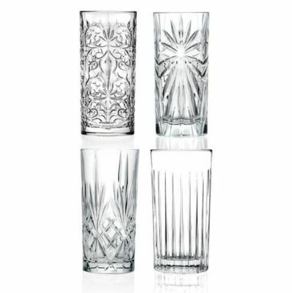RCR Mixology 4'lü Meşrubat Bardağı Seti 360 ml