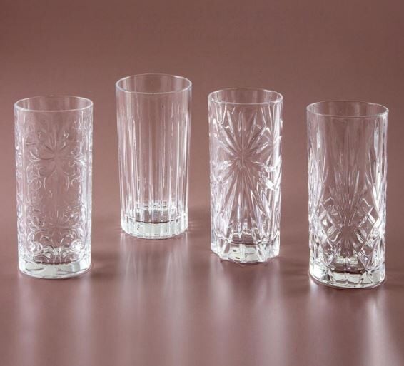 RCR Mixology 4'lü Meşrubat Bardağı Seti 360 ml