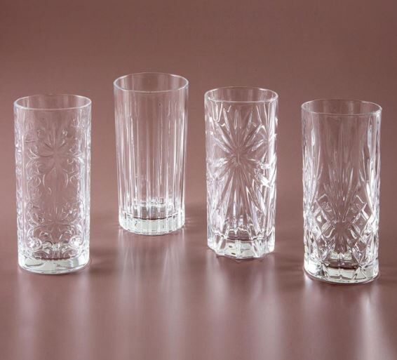 RCR Mixology 4'lü Meşrubat Bardağı Seti 360 ml