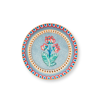 Flower Festival Mavi Çay Tabağı 9 cm