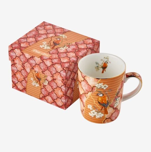 Turuncu Porselen Kupa 330 Ml