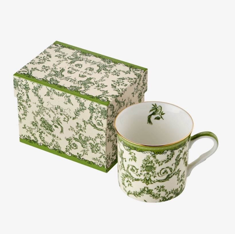 Yeşil Porselen Kupa 300 Ml