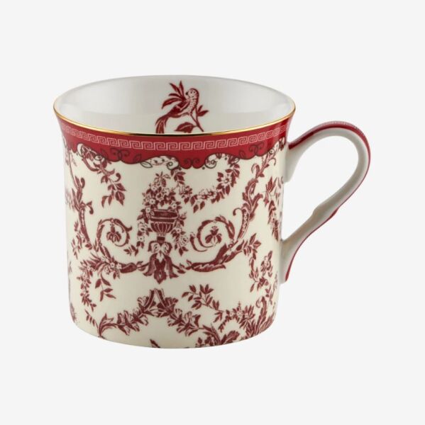 Kırmızı Porselen Kupa 300 Ml