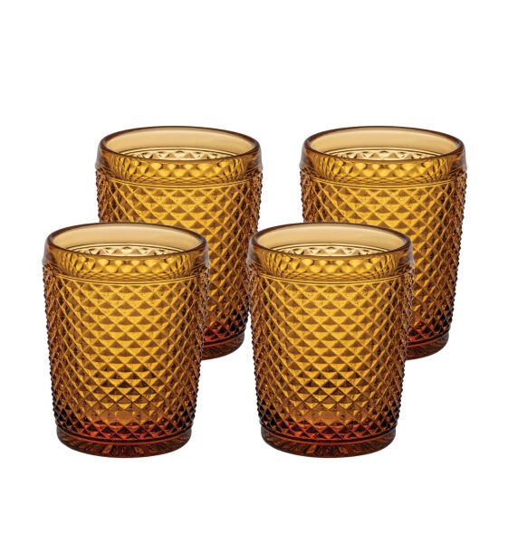 BICOS Amber Dörtlü Su Bardağı Seti 280 ml