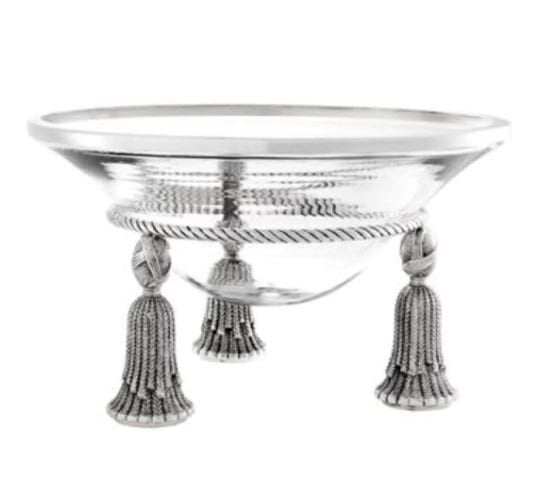 Bowl Tassel antique silver