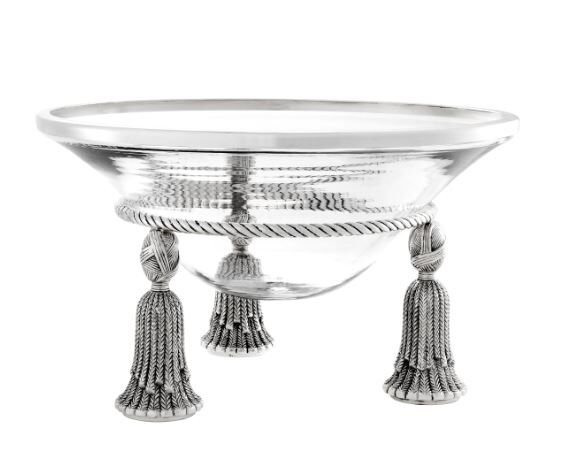 Bowl Tassel antique silver