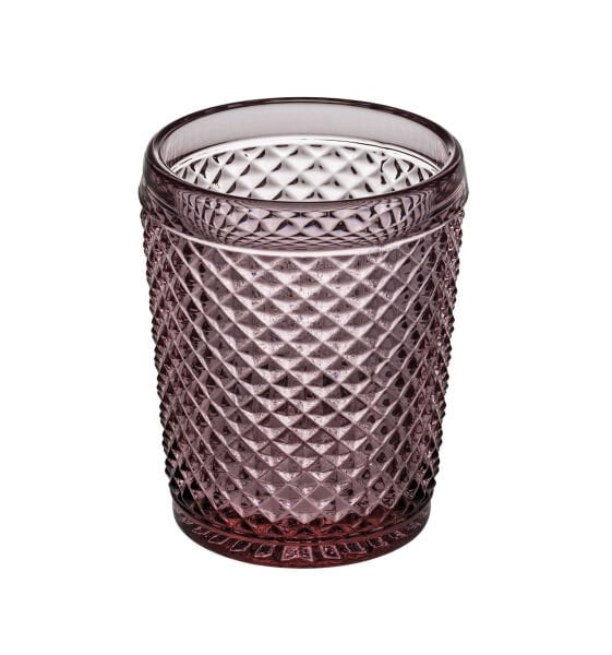BICOS Pembe Dörtlü Su Bardağı Seti 280 ml
