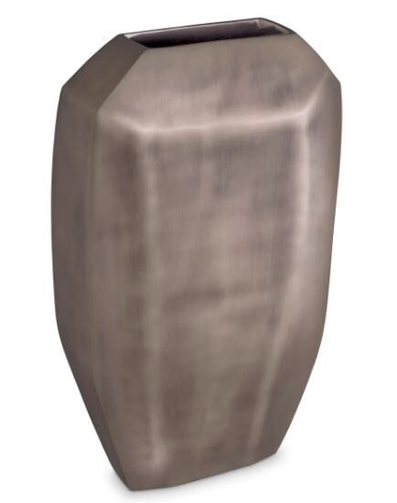 Vase Linos L matte nickel