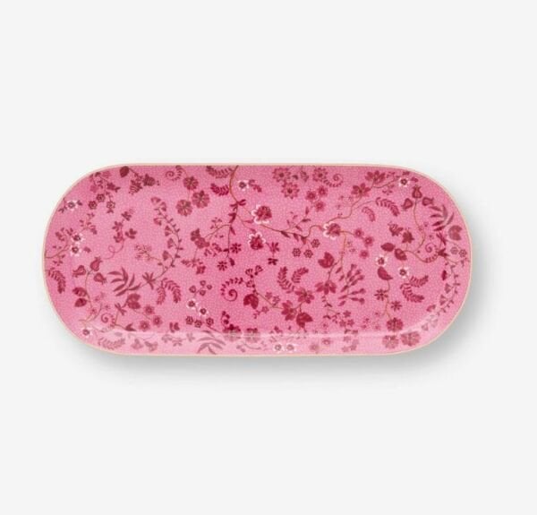 Pembe Porselen Servis Tabağı 33 Cm