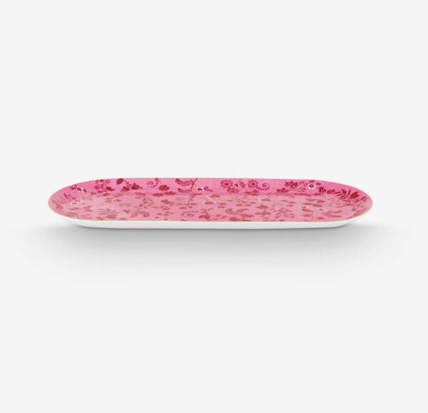 Pembe Porselen Servis Tabağı 33 Cm