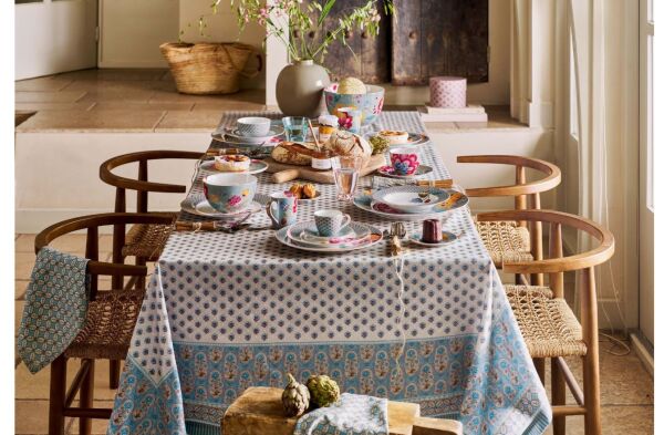 Blooming Tales Mavi İkili Kahve Fincanı Seti 120 ml