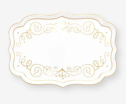 Beyaz Porselen Tepsi 26 Cm