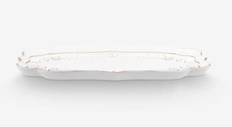 Beyaz Porselen Tepsi 26 Cm