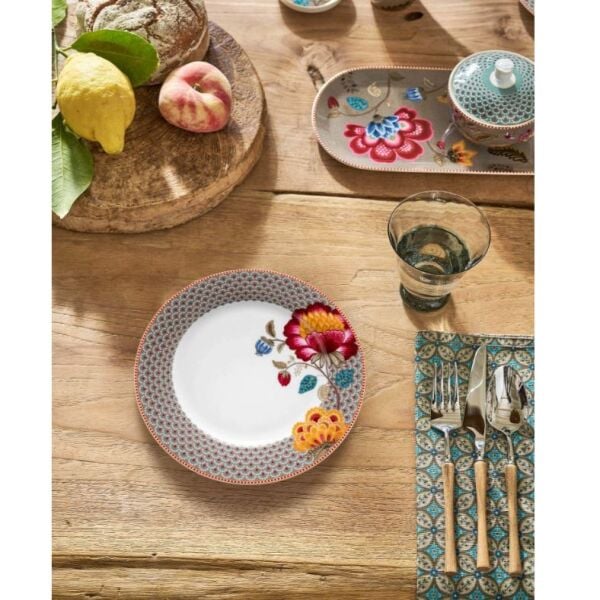 Blooming Tales Haki Yemek Tabağı 26.5 cm