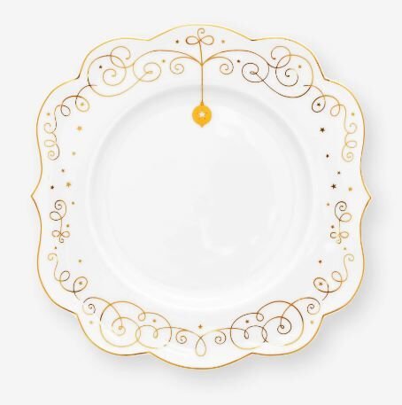 Beyaz Porselen Pasta Tabağı 17 Cm