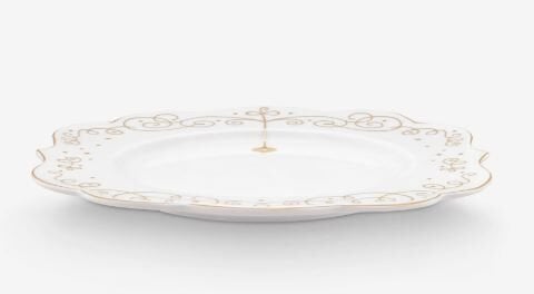 Beyaz Porselen Pasta Tabağı 17 Cm