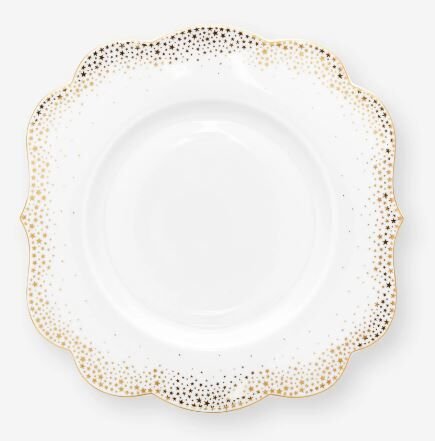 Beyaz Porselen Kahvaltı Tabağı 23,5 Cm