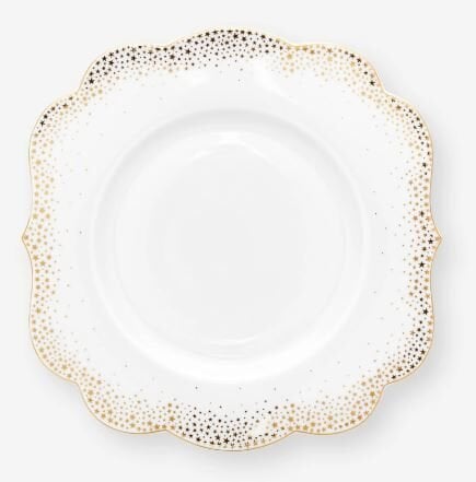 Beyaz Porselen Kahvaltı Tabağı 23,5 Cm