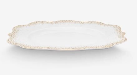 Beyaz Porselen Kahvaltı Tabağı 23,5 Cm