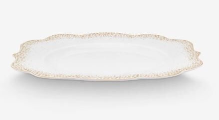 Beyaz Porselen Kahvaltı Tabağı 23,5 Cm