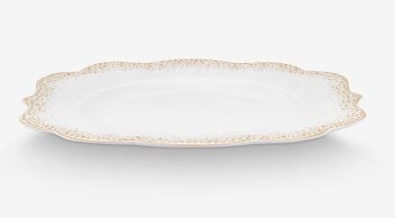 Beyaz Porselen Kahvaltı Tabağı 23,5 Cm