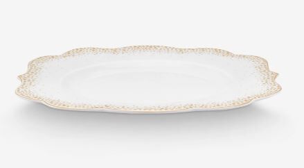 Beyaz Porselen Kahvaltı Tabağı 23,5 Cm