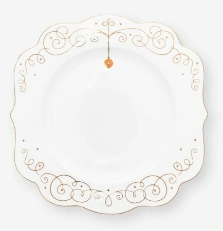 Beyaz Porselen Yemek Tabağı 28 Cm