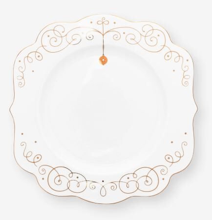 Beyaz Porselen Yemek Tabağı 28 Cm