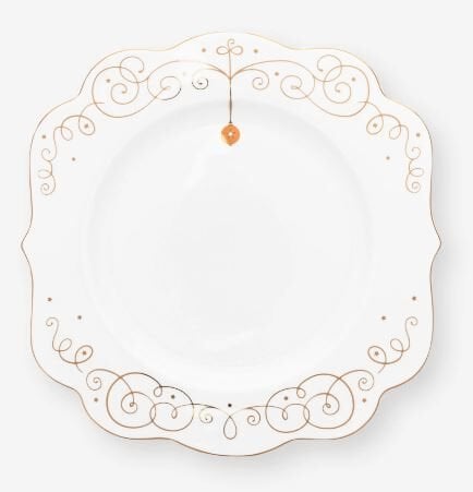 Beyaz Porselen Yemek Tabağı 28 Cm