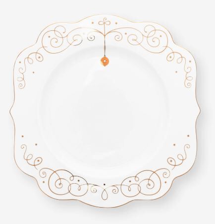 Beyaz Porselen Yemek Tabağı 28 Cm