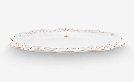 Beyaz Porselen Yemek Tabağı 28 Cm