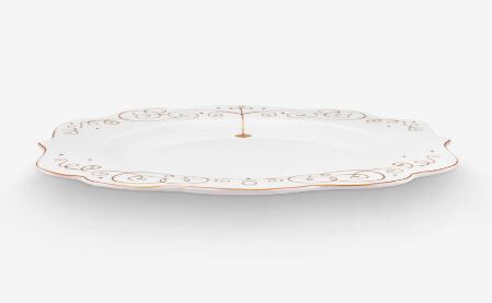 Beyaz Porselen Yemek Tabağı 28 Cm