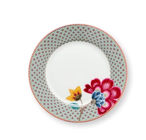 Blooming Tales Mavi Kahvaltı Tabağı 23cm