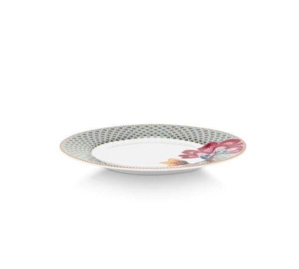 Çiçek Açan Masallar Mavi Yemek Tabağı 26,5 cm