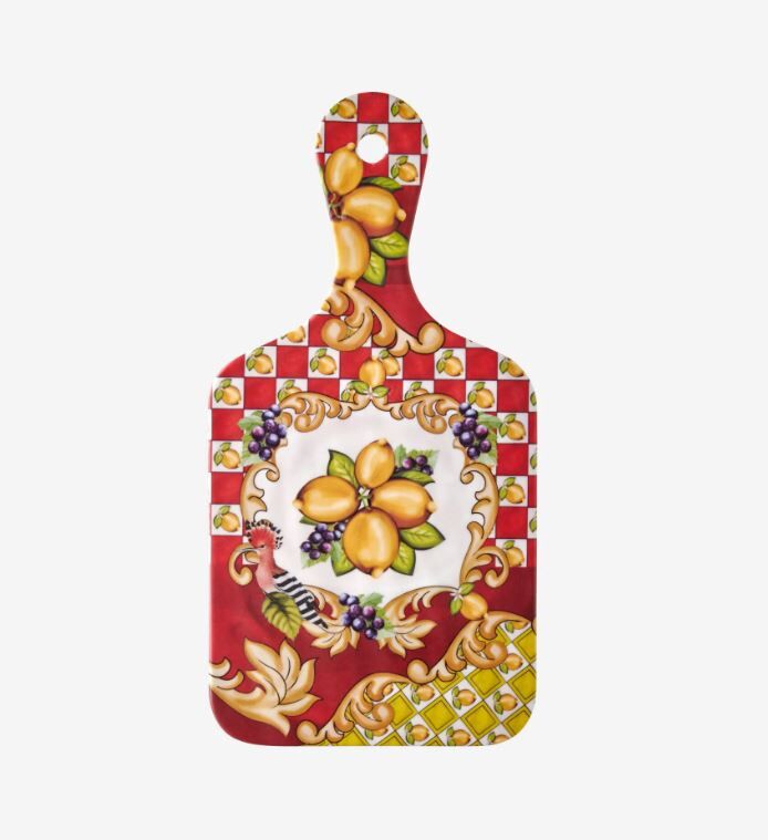 Kırmızı Melamin Sunum Tahtası 25 Cm Capri Collection