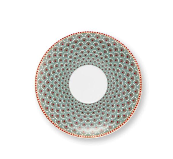 Blooming Tales Fantastik Mavi 280 ml'lik 2'li Fincan ve Tabak Seti