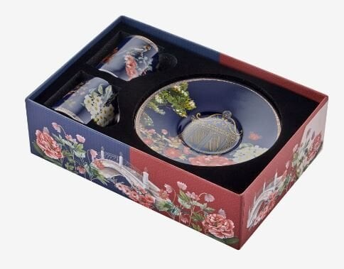 Lacivert Porselen Kahve Fincan Seti 90 Ml