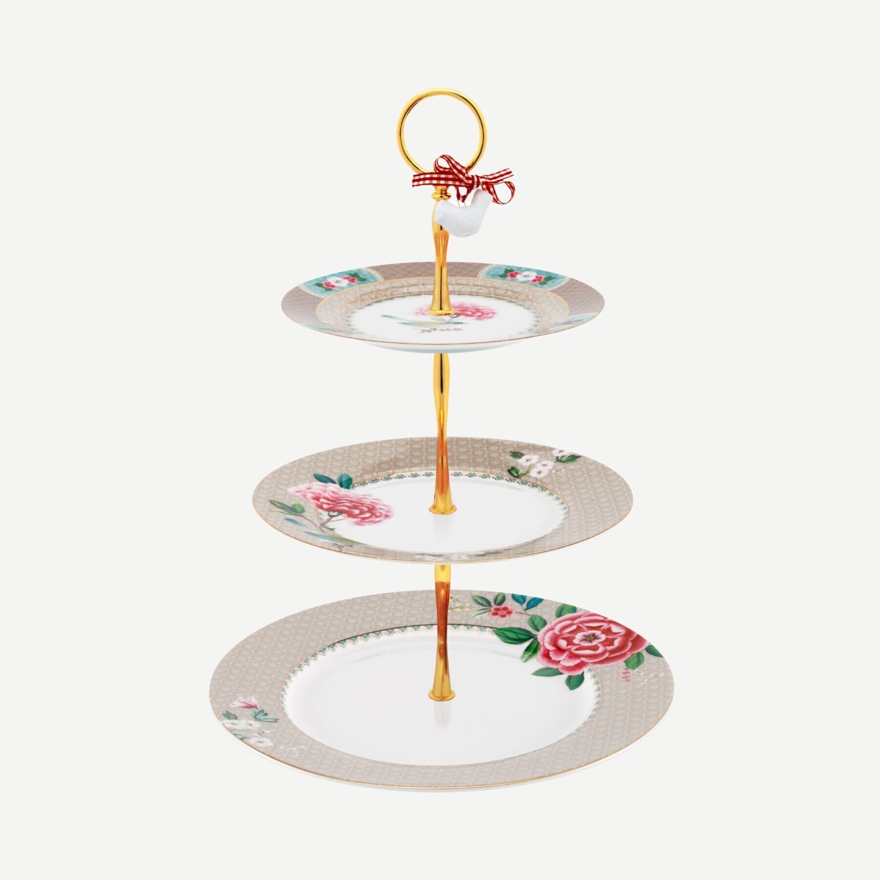 Blushing Birds 3'lü Haki Kek Standı