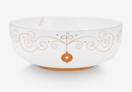 Beyaz Porselen Servis Kasesi 23 Cm