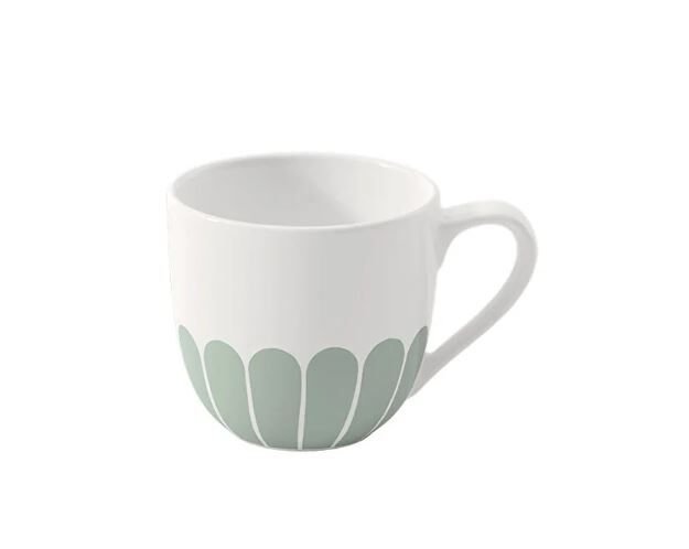 Fleur Vert Yeşil Porselen Türk Kahvesi Fincanı