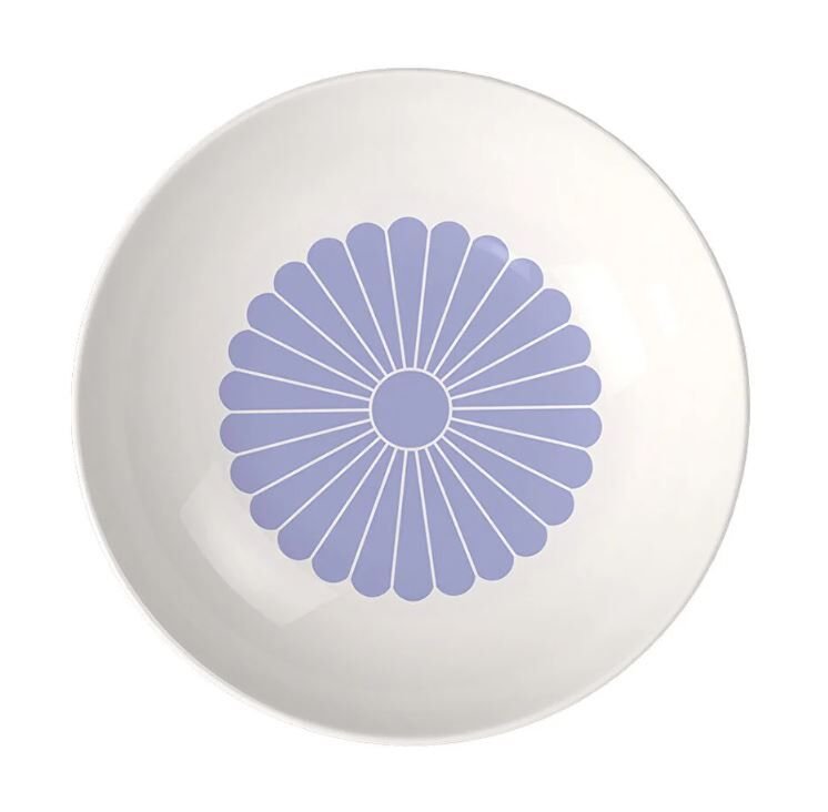 Fleur Bleu Mavi Porselen Çukur Tabak 24 cm