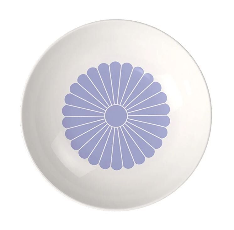 Fleur Bleu Mavi Porselen Çukur Tabak 24 cm
