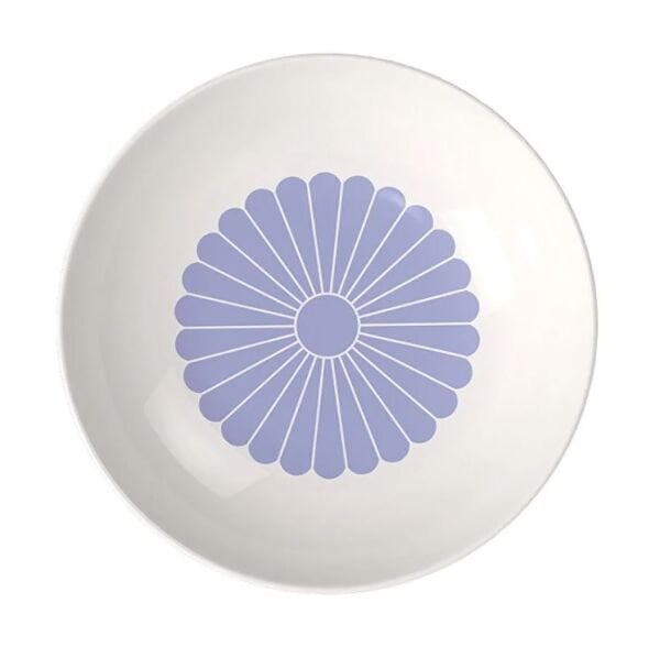 Fleur Bleu Mavi Porselen Çukur Tabak 24 cm